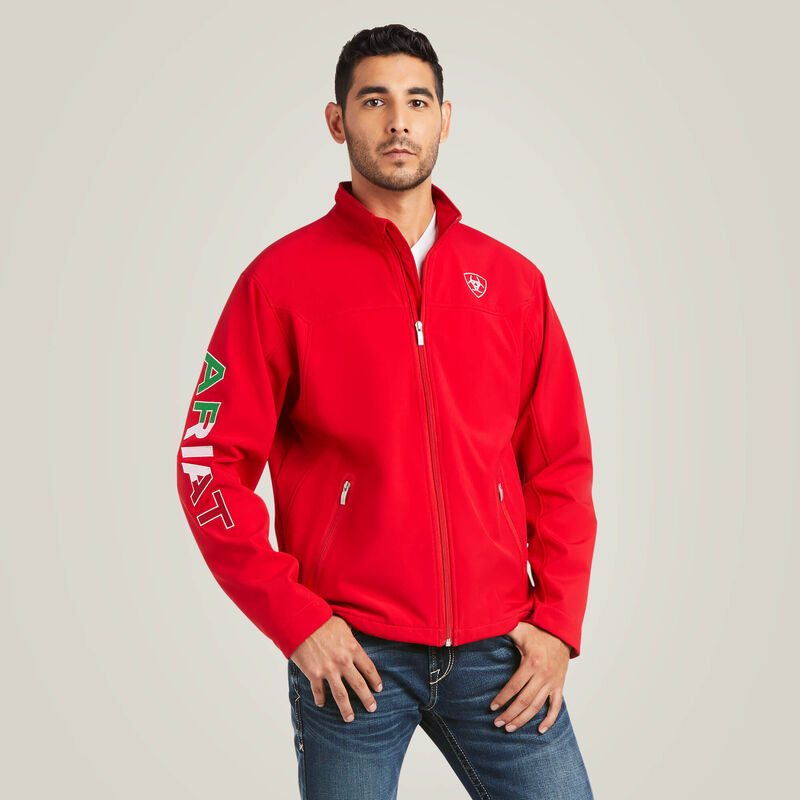 Men's Team Softshell Mexico Red Jacket