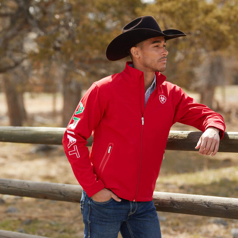 Men's Team Softshell Mexico Red Jacket