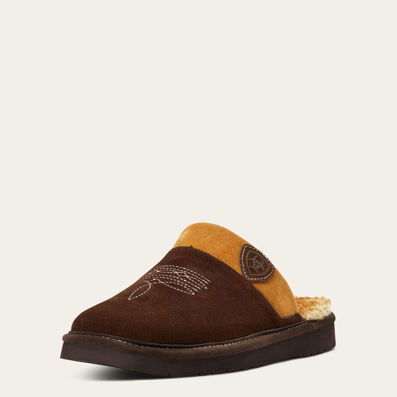 Ariat Men's Silversmith Square Toe Chocolate Slipper