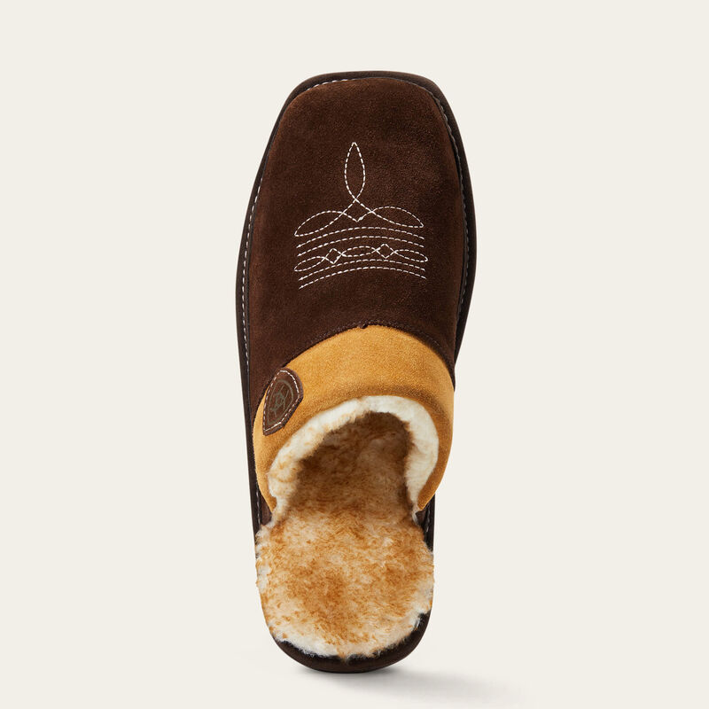 Ariat Men's Silversmith Square Toe Chocolate Slipper