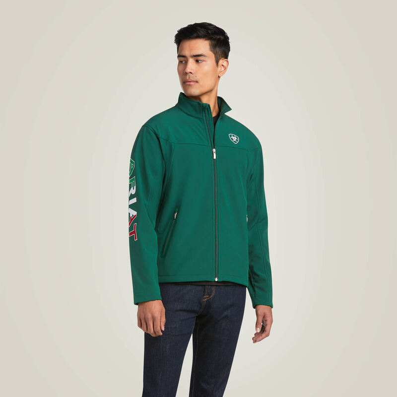 Men's Team Softshell Mexico Green Jacket