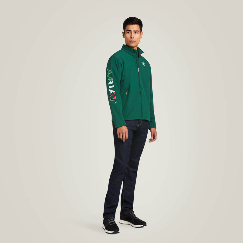 Men's Team Softshell Mexico Green Jacket