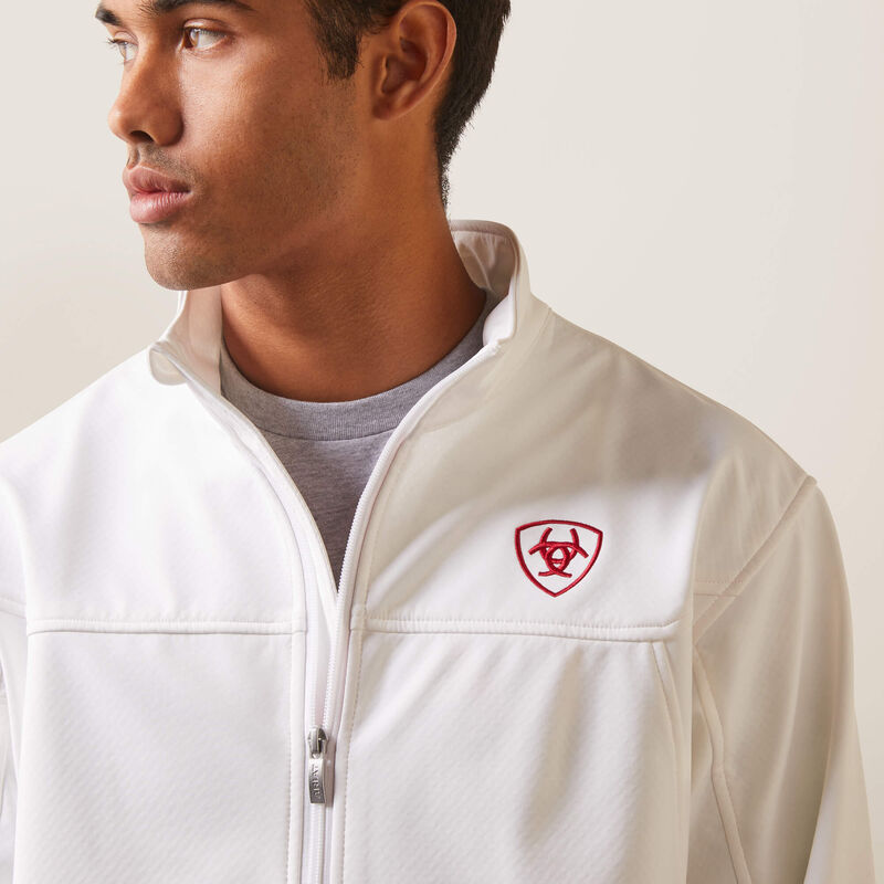 Men's Team Softshell Mexico White Jacket