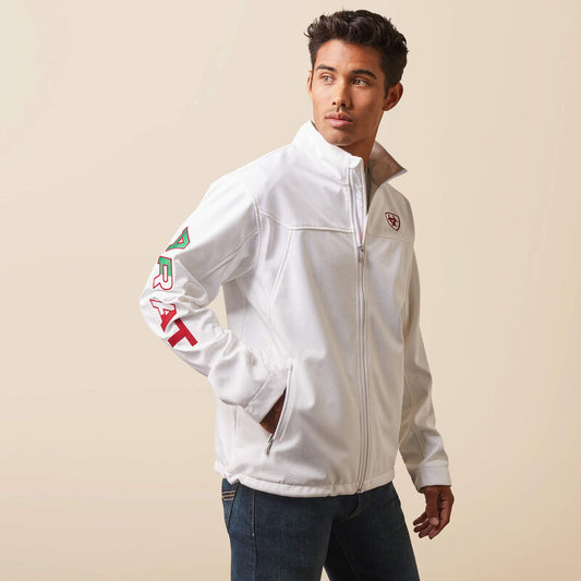 Men's Team Softshell Mexico White Jacket