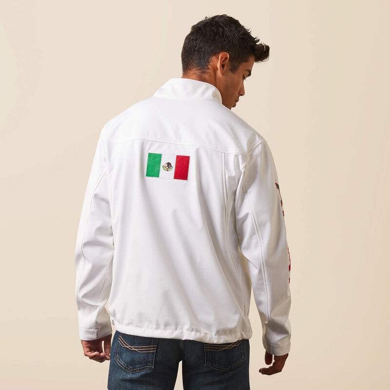 Men's Team Softshell Mexico White Jacket