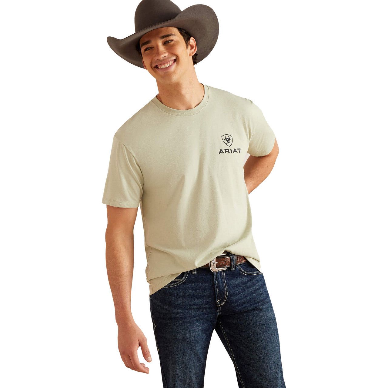 Ariat Men's Lights, Desert Sage Heather T-Shirt