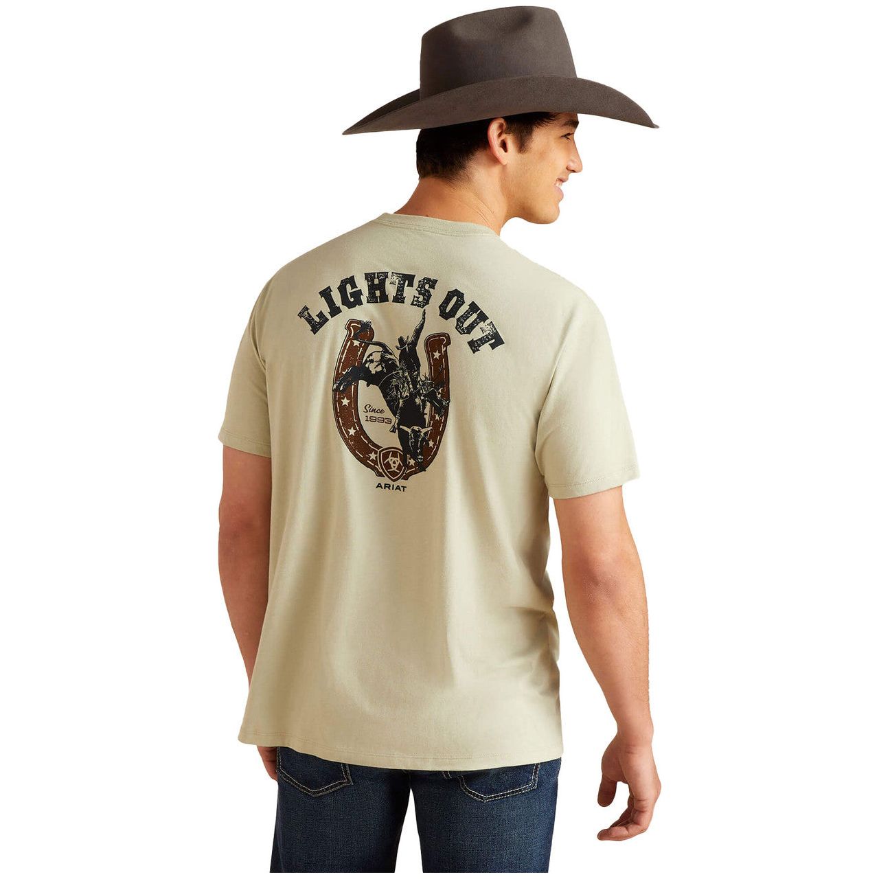 Ariat Men's Lights, Desert Sage Heather T-Shirt