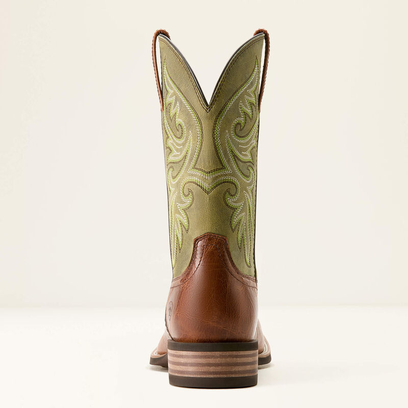 Ariat Men's Slingshot Dark Tan/Easy Green Cowboy Boot