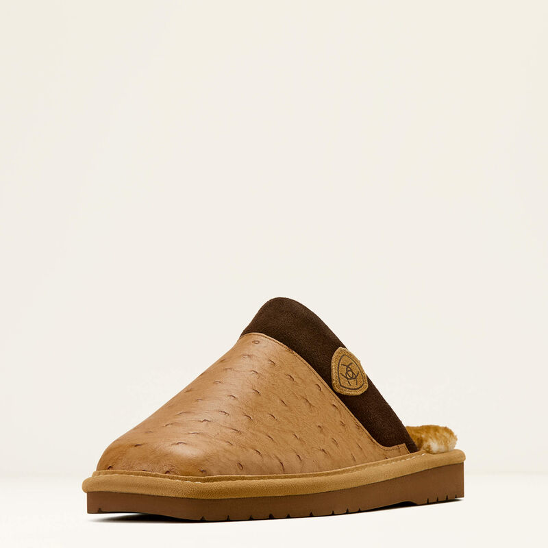 Ariat Silversmith Square Toe Exotic Brown Slipper