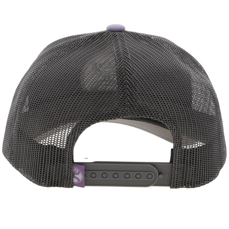 Hooey Women's 6 Panel Purple/Grey Trucker Cap