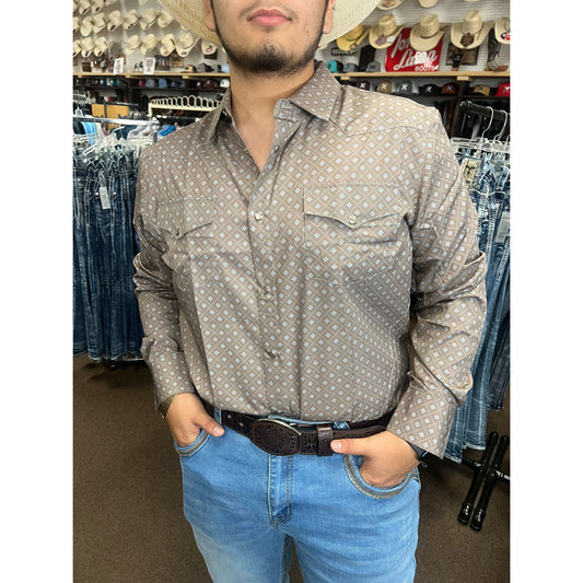 Camisa Vaquera Pavini "Diamante" (Cafe)