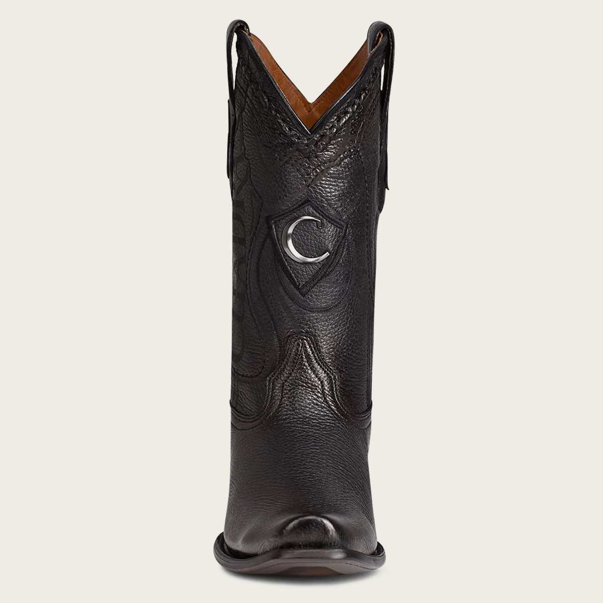 Cuadra Hombre Bota de Venado Italiano Negro