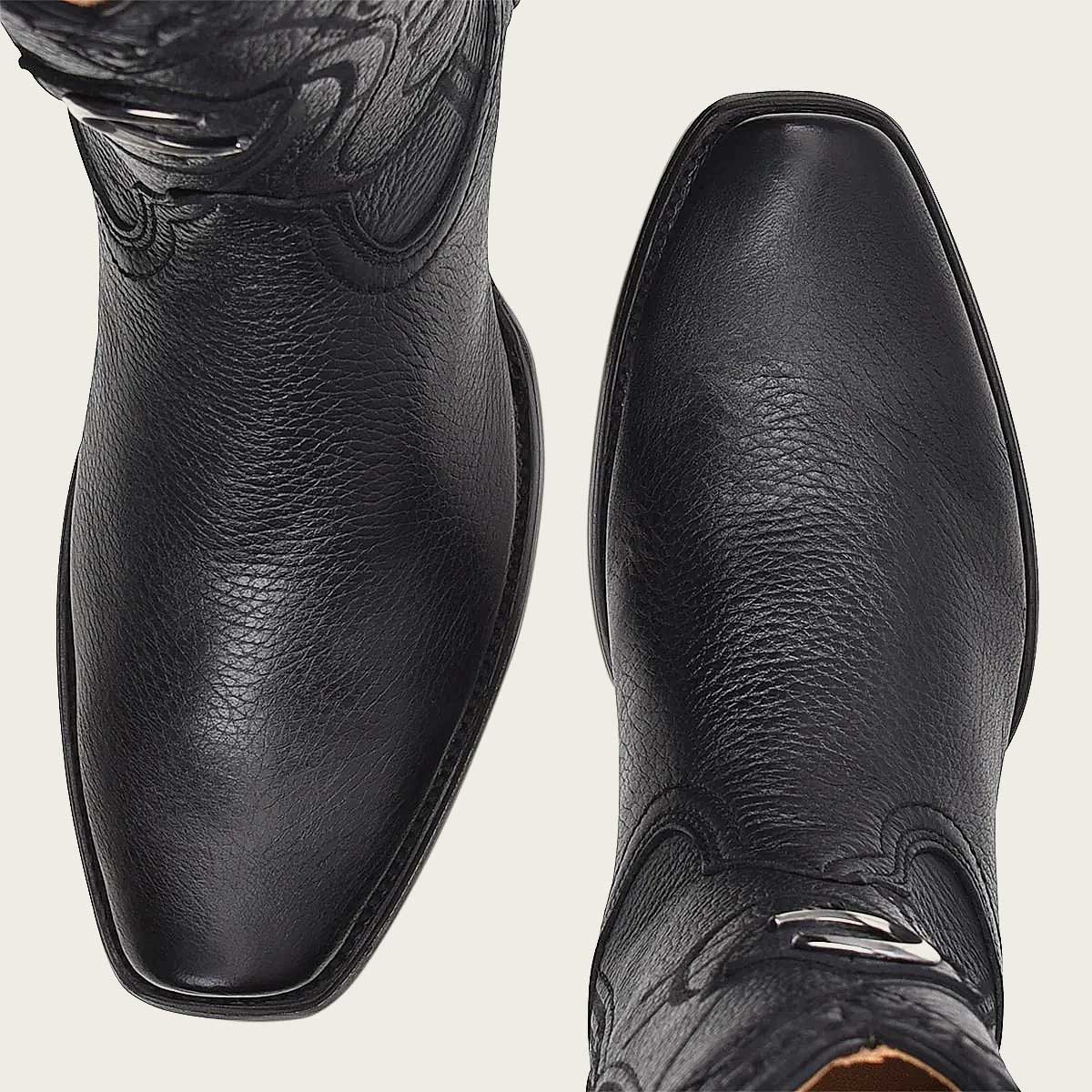 Cuadra Hombre Bota de Venado Italiano Negro