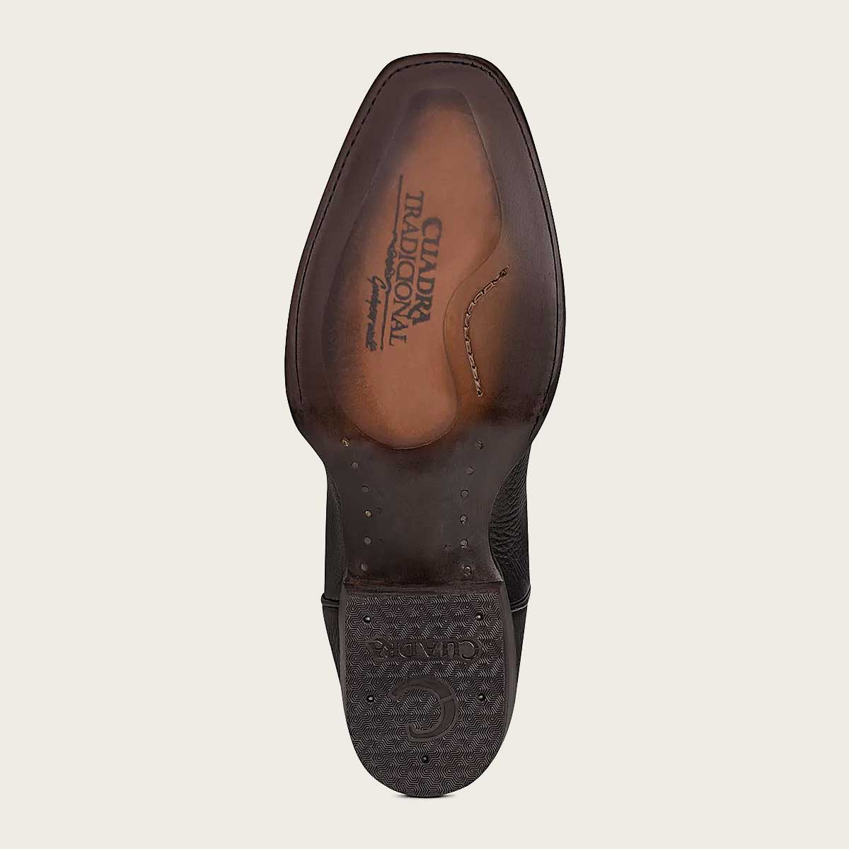 Cuadra Hombre Bota de Venado Italiano Negro