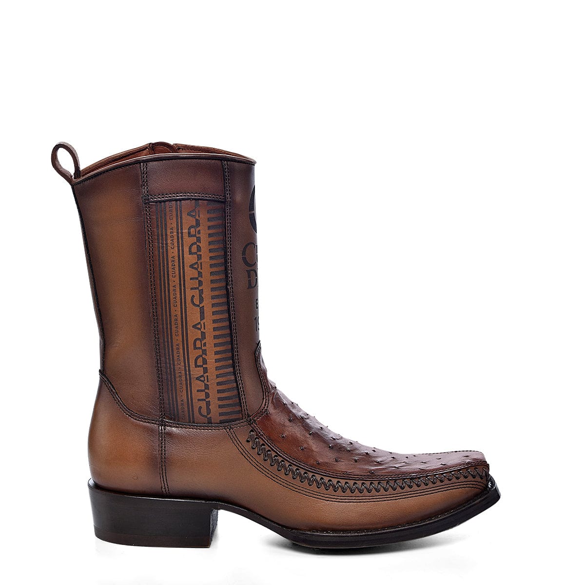 Cuadra Hombre Bota de Avestruz Moroni Castaño