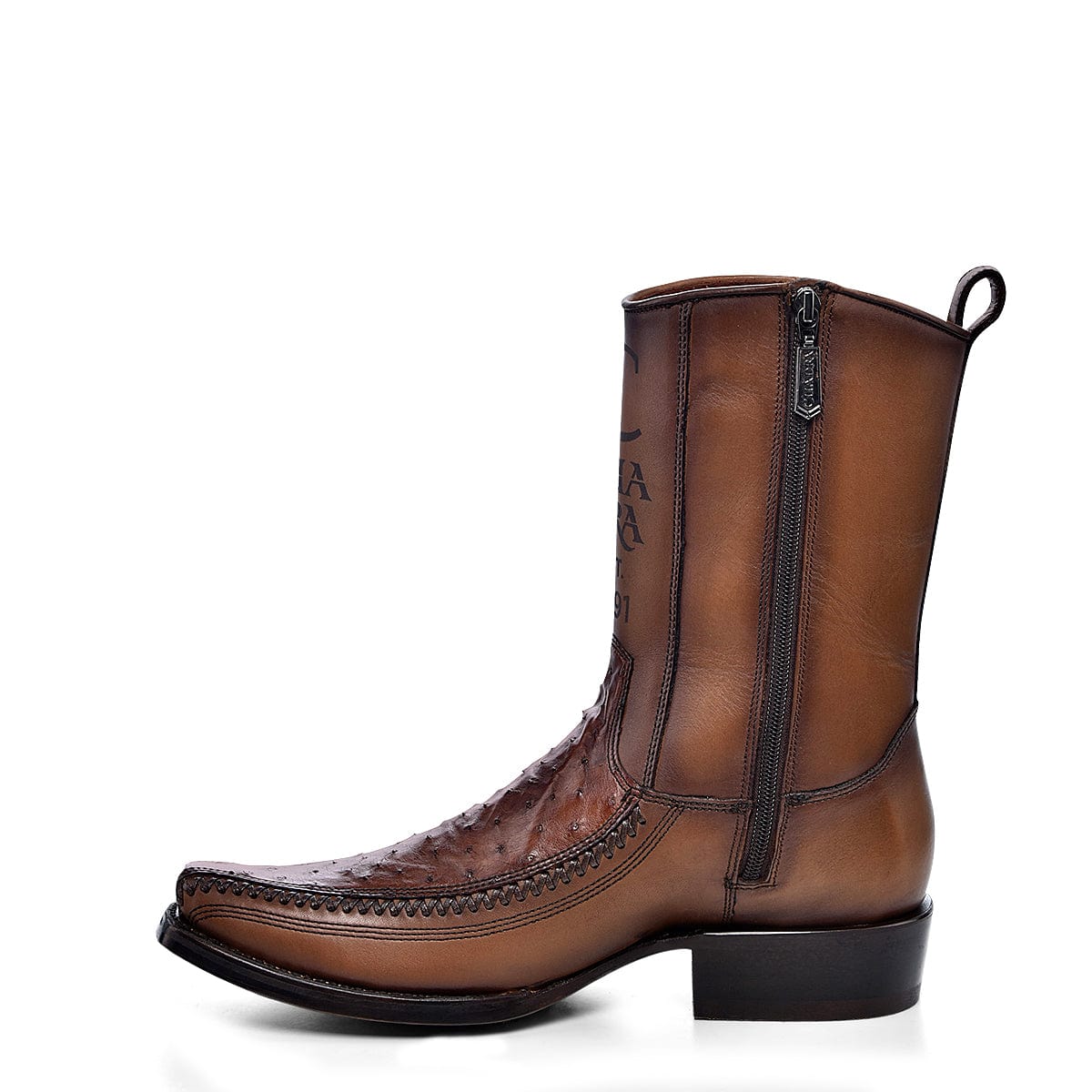 Cuadra Hombre Bota de Avestruz Moroni Castaño