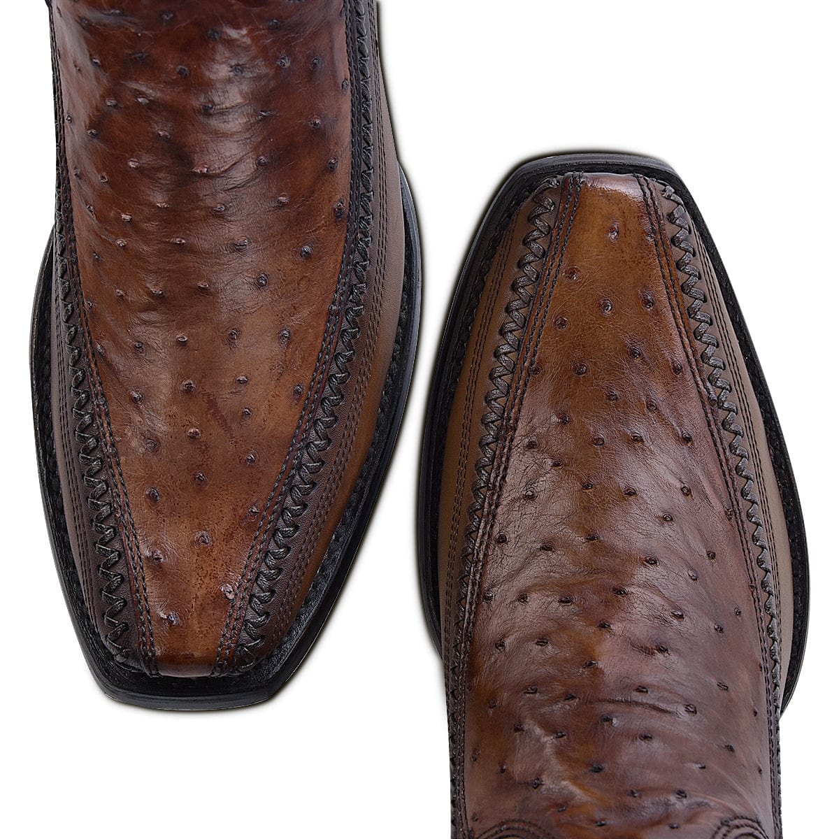 Cuadra Hombre Bota de Avestruz Moroni Castaño