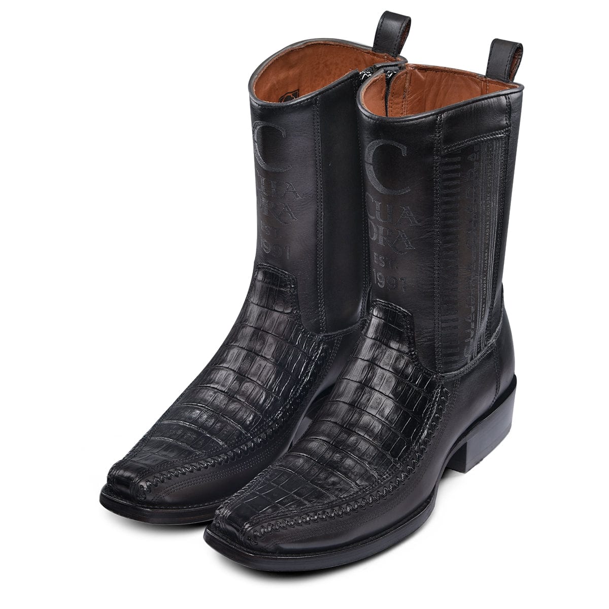 Cuadra Hombre Bota de Fuscus Cola Belly Plunge Negro