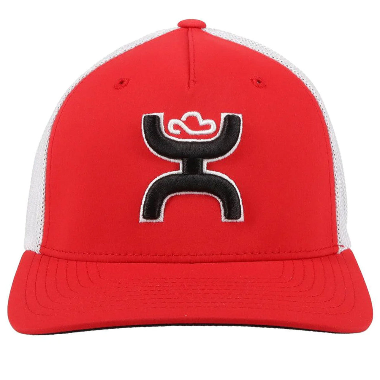 Hooey Coach Red/White FlexFit Cap