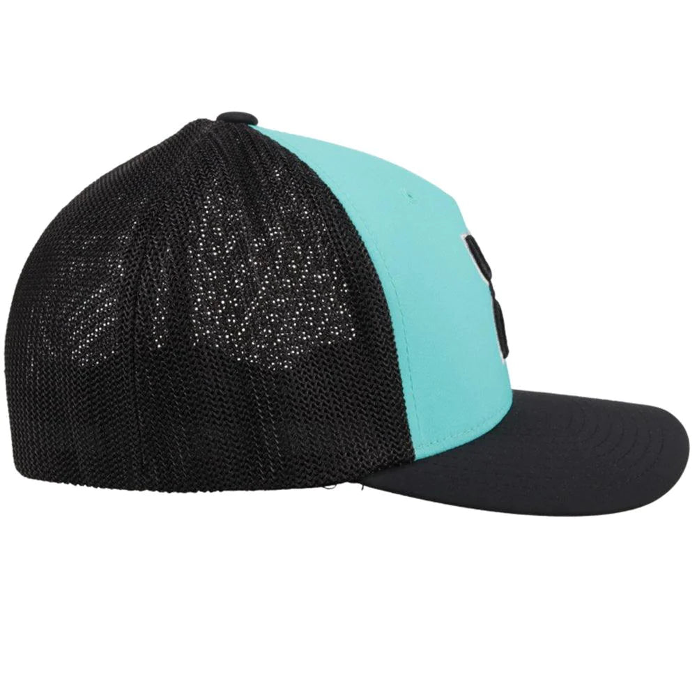 Hooey Coach Turquoise/Black FlexFit Cap