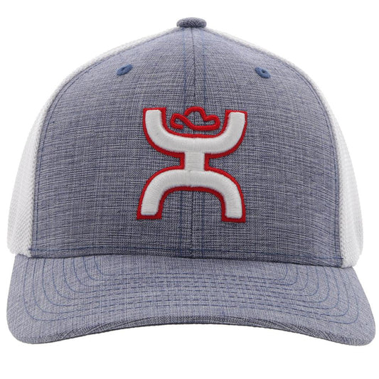 Hooey Coach Denim/White FlexFit Cap