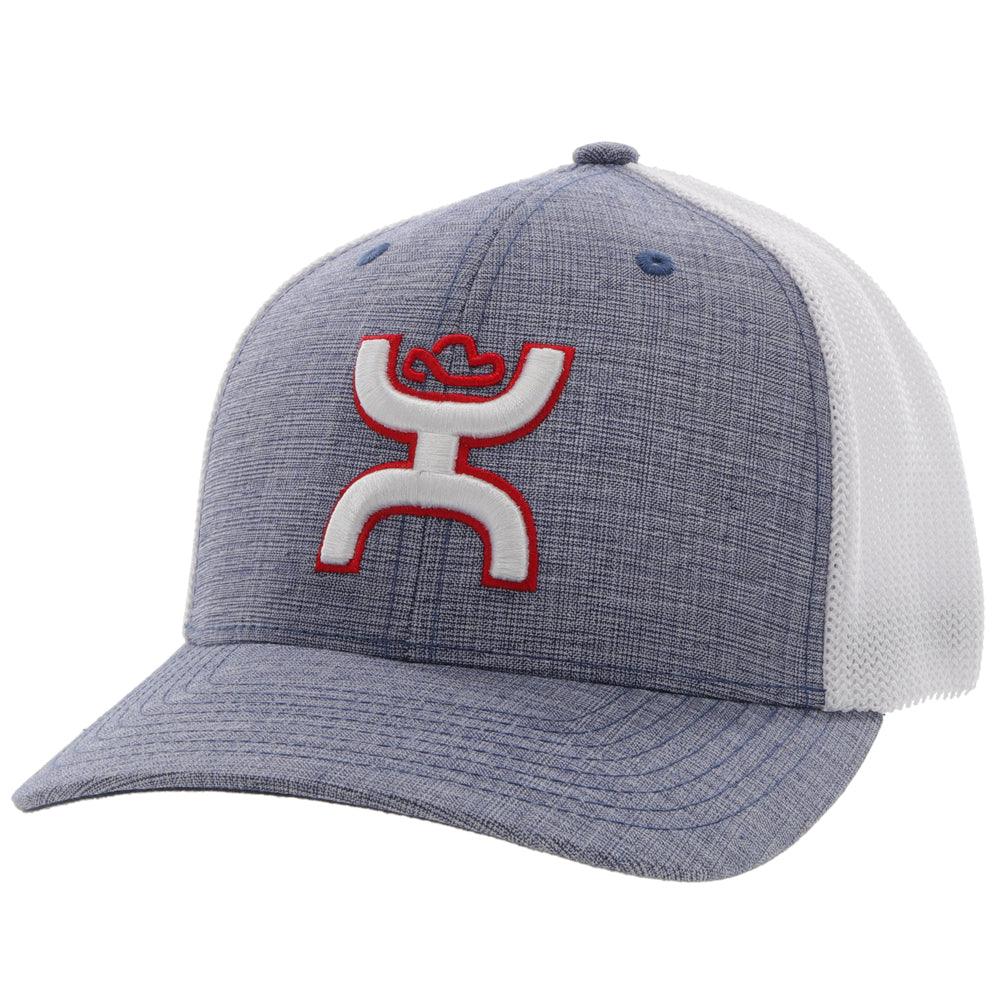 Hooey Coach Denim/White FlexFit Cap