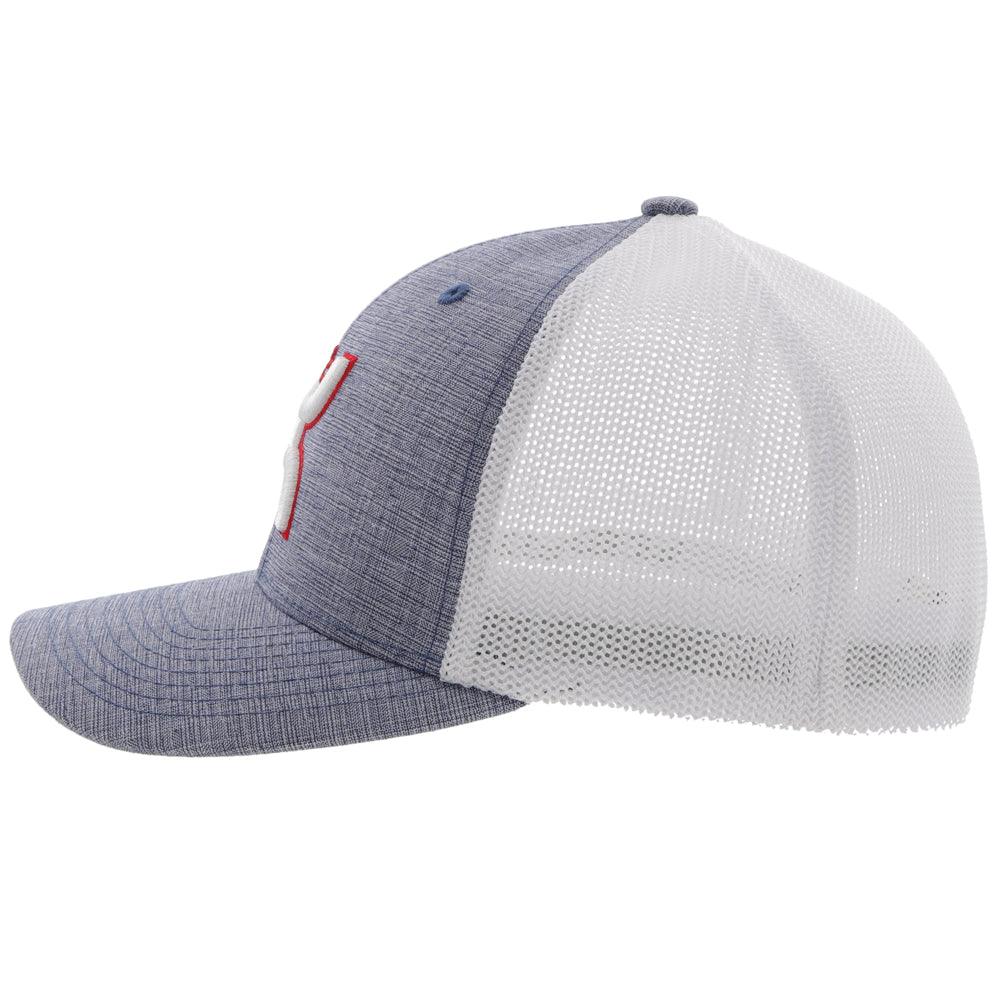 Hooey Coach Denim/White FlexFit Cap