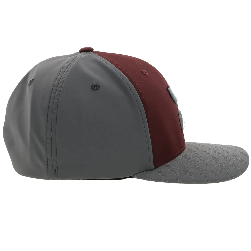 Hooey Solo III Burgundy/Grey FlexFit Cap