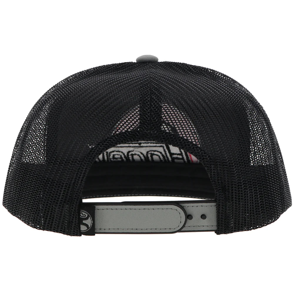 Hooey Suds Grey/Black w/ Black & Pink Logo Snapback