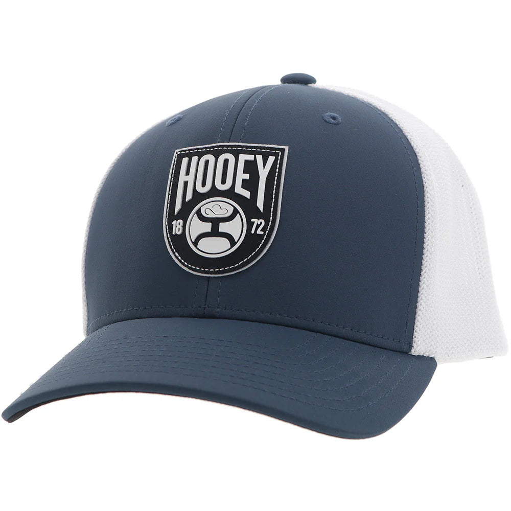 Hooey Bronx Blue/White w/Black & White Patch Snapback