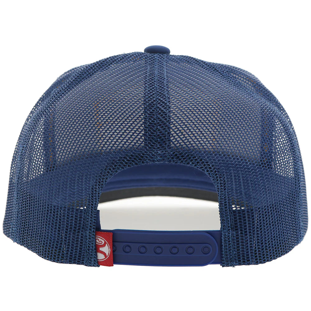 Hooey Trip Hat Blue w/Blue & Yellow Patch Snapback