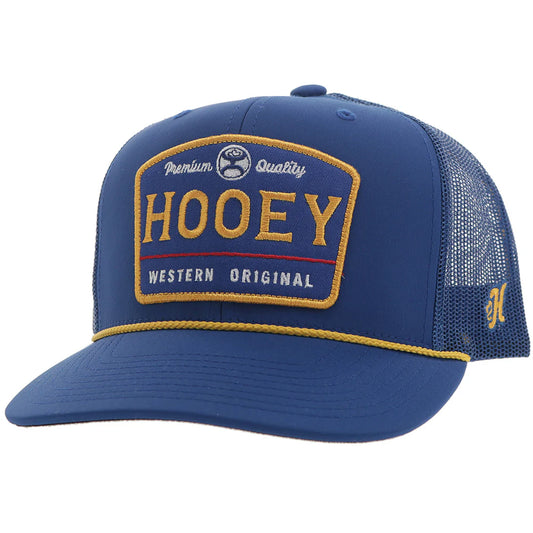 Hooey Trip Hat Blue w/Blue & Yellow Patch Snapback