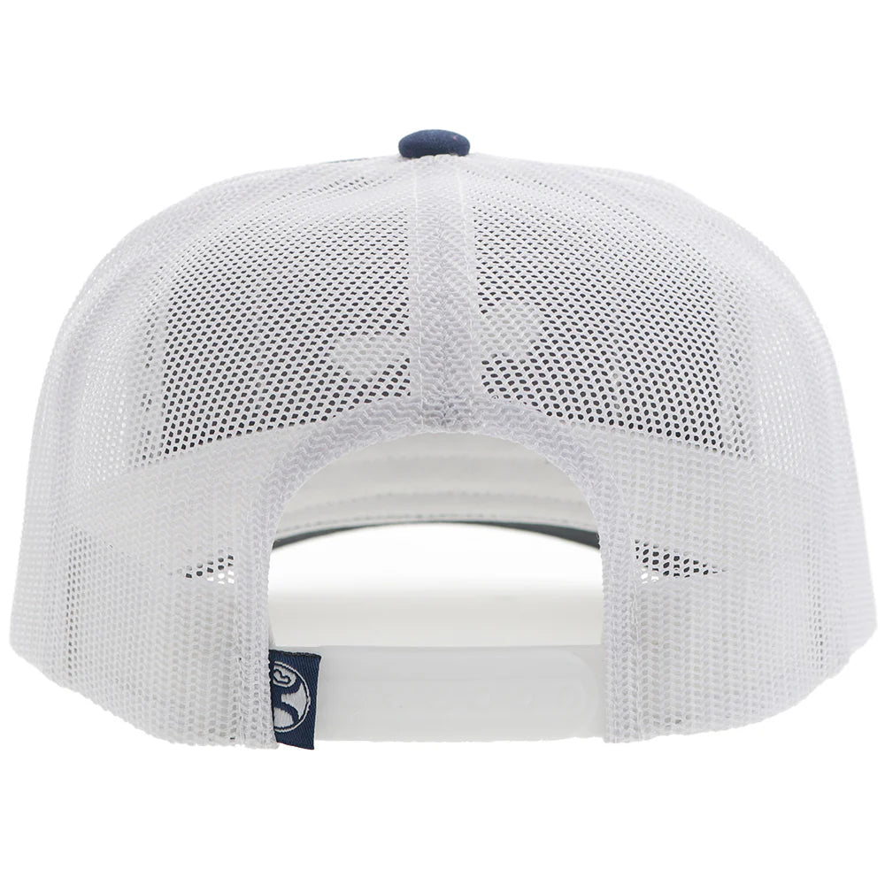 Hooey Sudan Navy/White W/ Patch Snapback