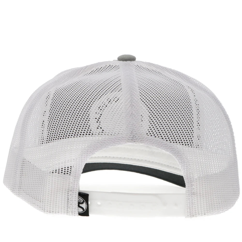 Hooey Quanah Grey/White w/Black & Blue Patch Snapback