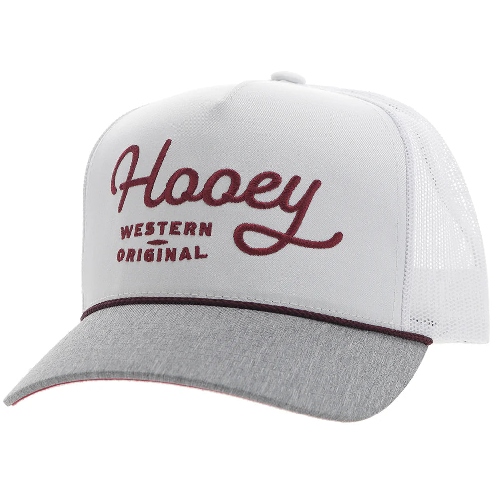 Hooey OG White W/ Red Snapback