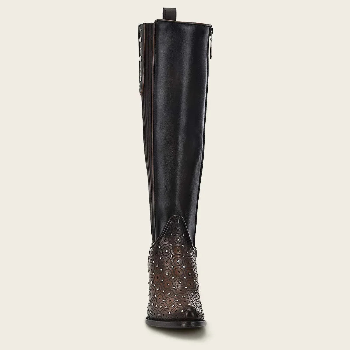 Cuadra Women's Bovine Leather and Lazer Engraving Tall Boot