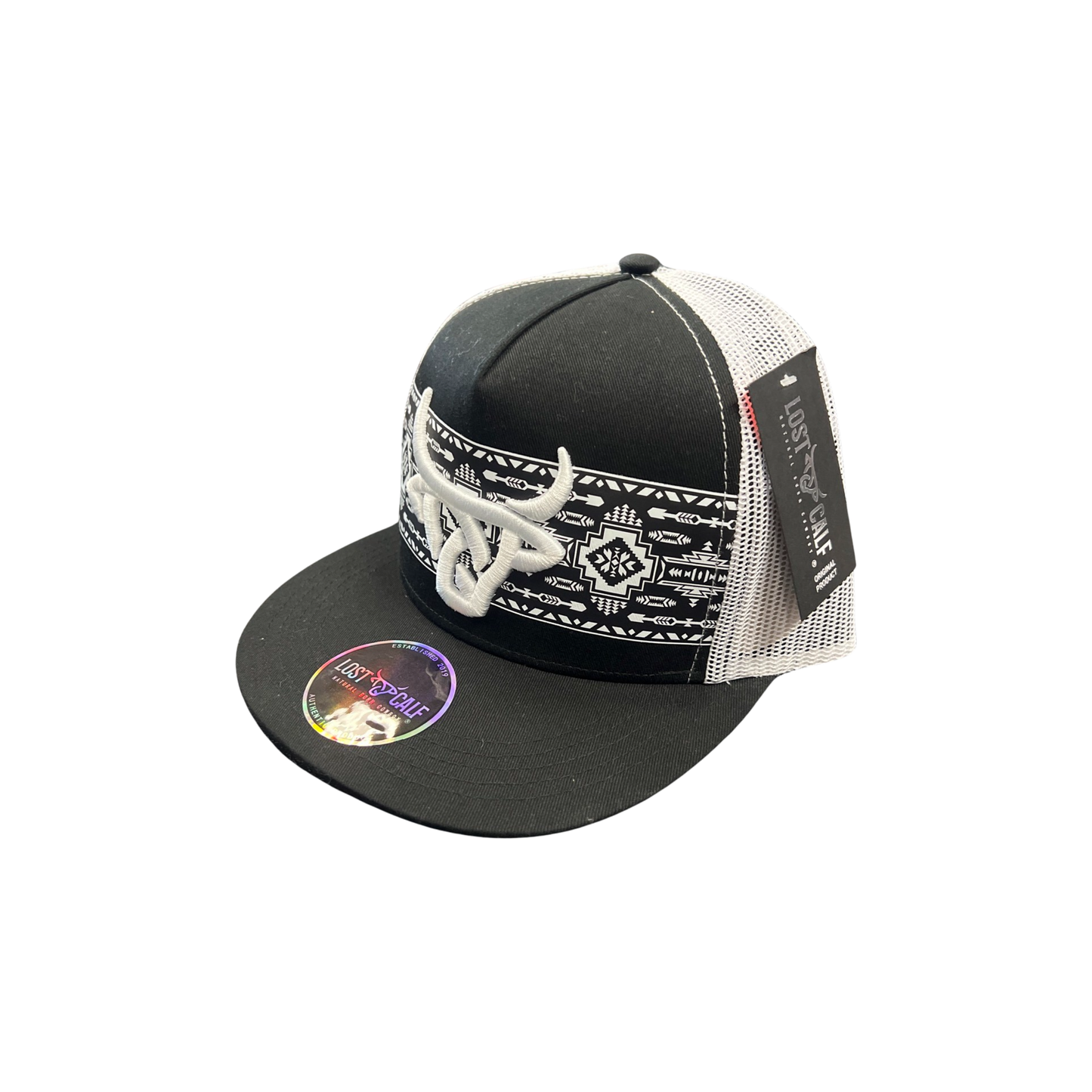 Lost Calf Shima Black/White Cap