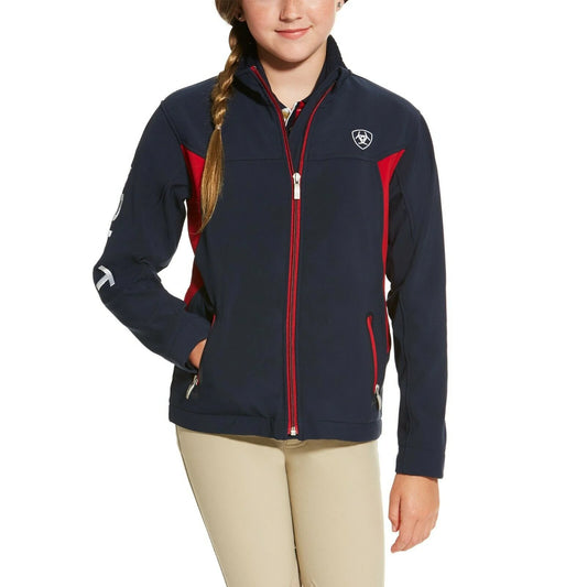 Ariat Unisex Youth Team Softshell Navy Jacket