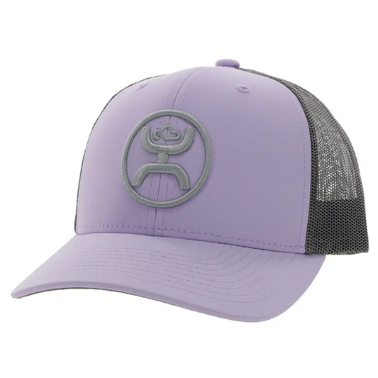 Hooey Women's 6 Panel Purple/Grey Trucker Cap