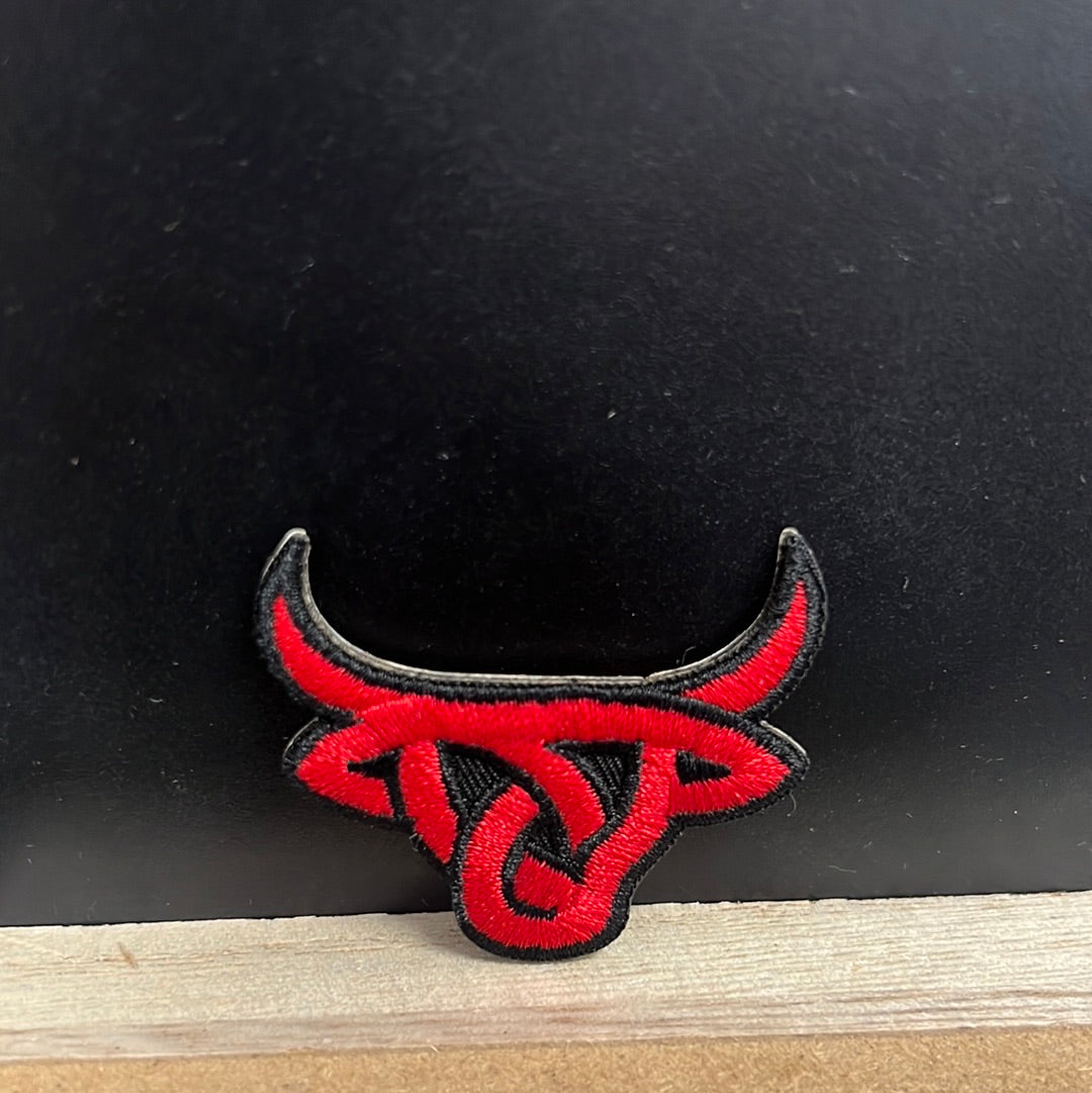 Red Lost Calf Mini Sticker Hat Patch