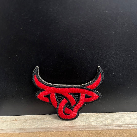 Red Lost Calf Mini Sticker Hat Patch