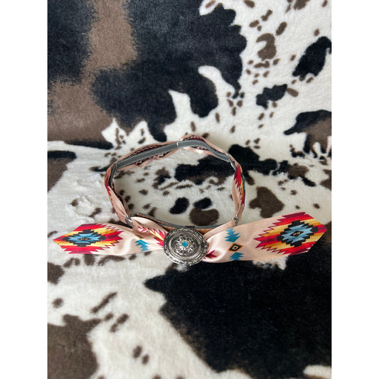 Ribboned Tribal Printed Hat Band