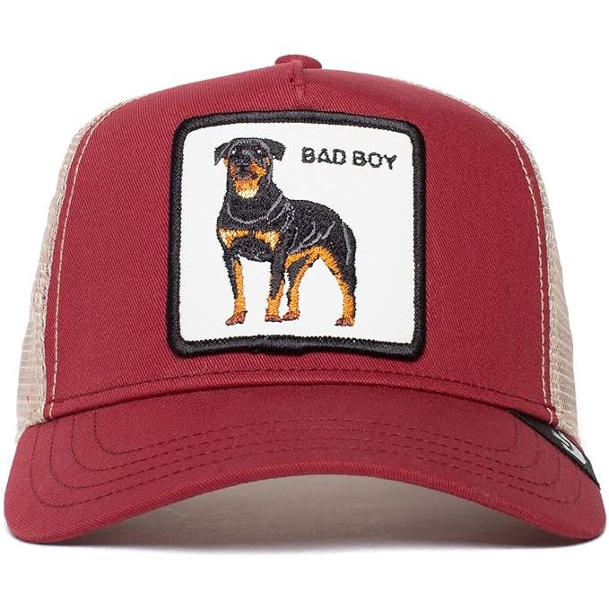 GOORIN BROS. BAD BOY BURGANDY TRUCKER HAT