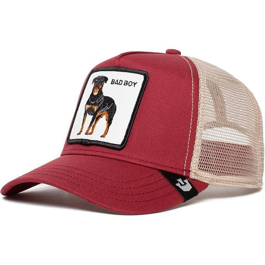 GOORIN BROS. BAD BOY BURGANDY TRUCKER HAT