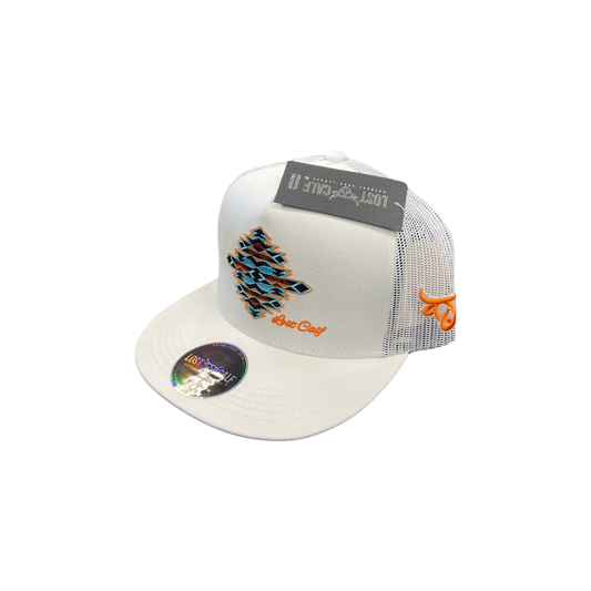 Lost Calf Gem White Curve Cap