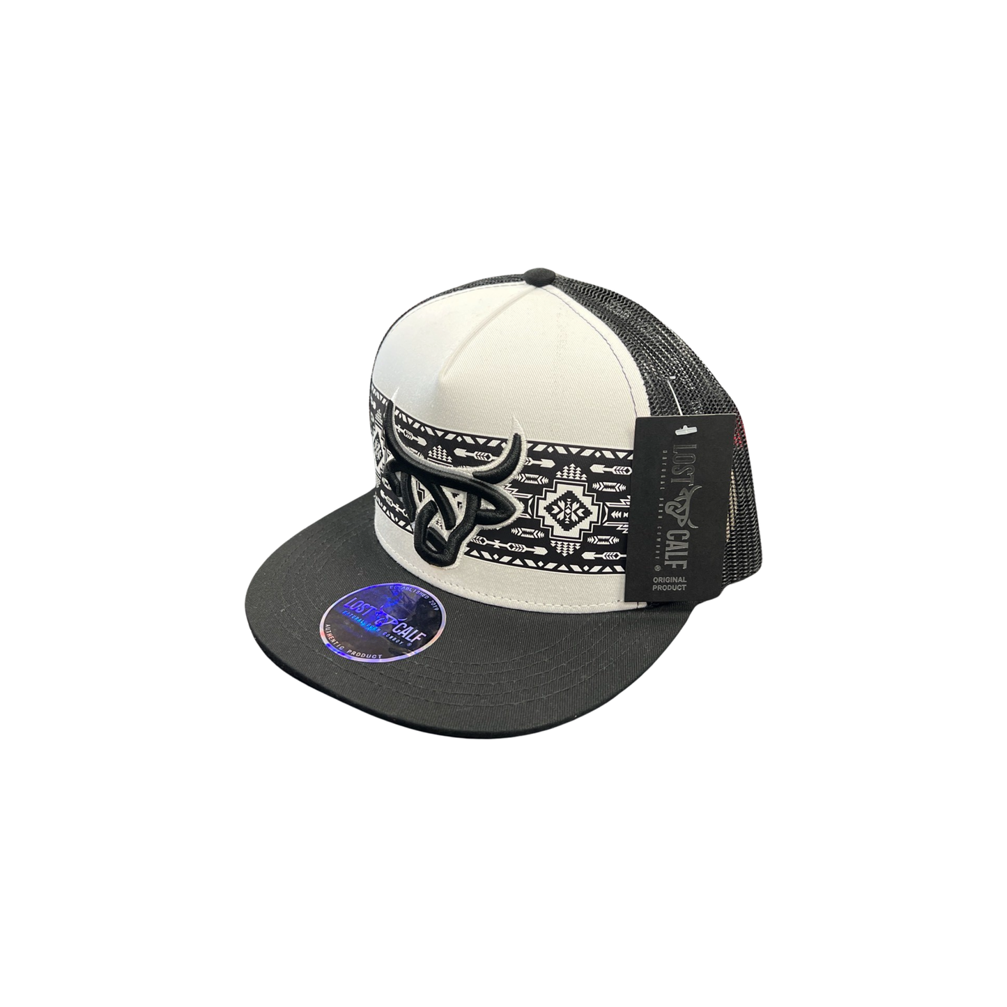 Lost Calf Shima White/Black Curve Cap