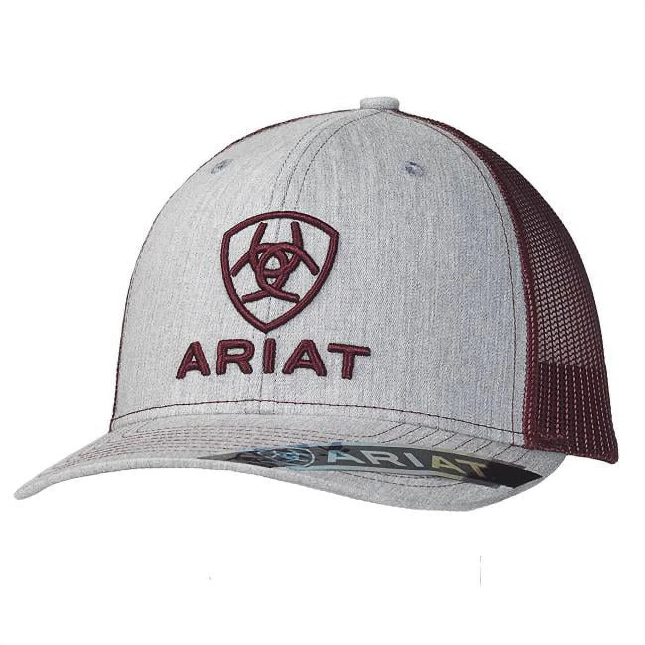 Ariat Embroidered Design W/ Burgurndy Mesh Back Cap