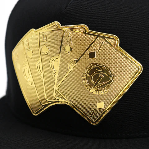 El Viejon Baraja De Oro Black Flat Gorra