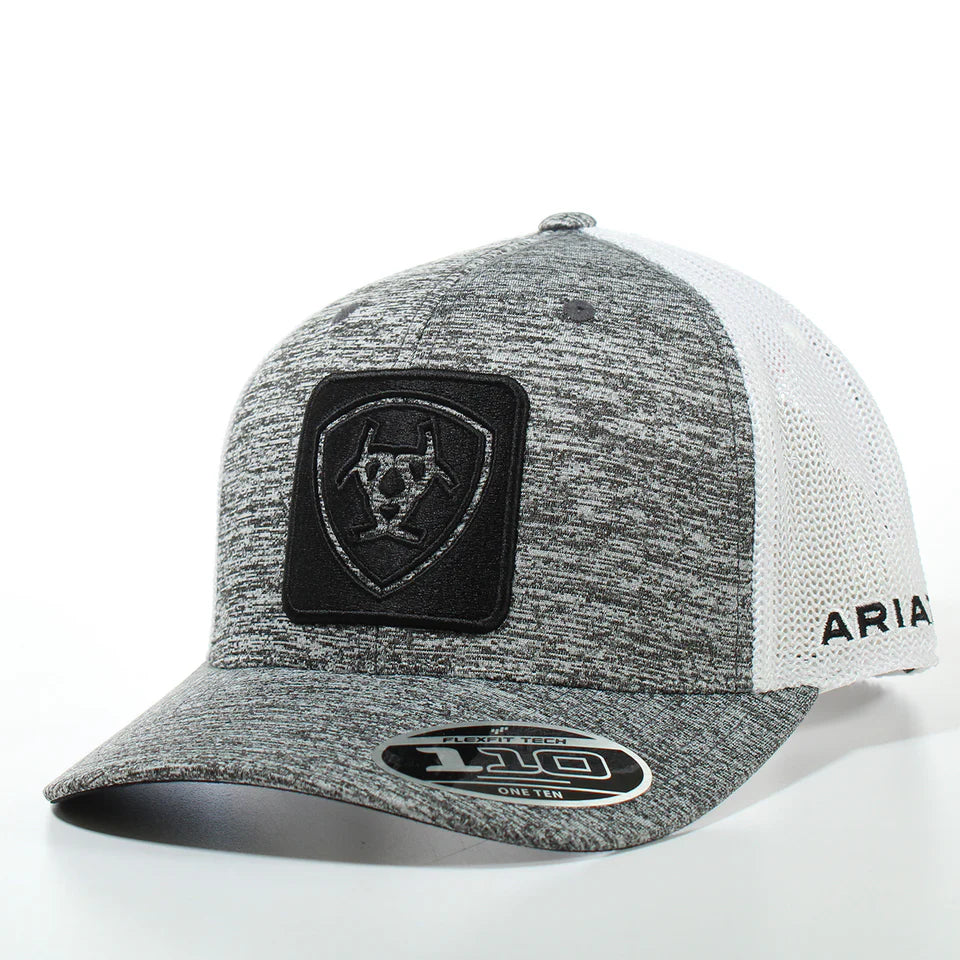 Ariat Black Patch Grey W/ White Cap