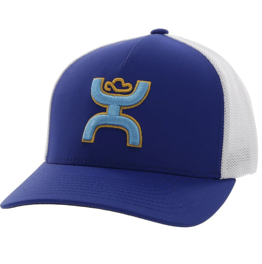 Hooey Coach Blue/White FlexFit Cap